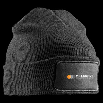 Printed Millgrove Construction Left Chest - Double Knit Printers Beanie Thumbnail