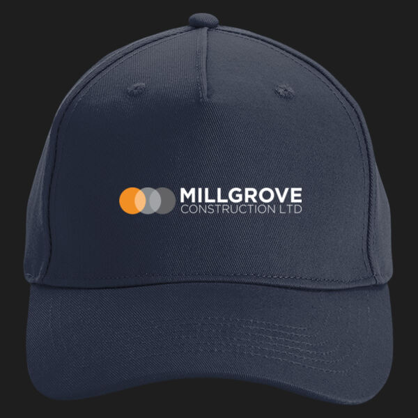 Printed Millgrove Construction Left Chest - Organic Cotton 5 Panel Cap Thumbnail