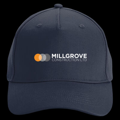 Printed Millgrove Construction Left Chest - Organic Cotton 5 Panel Cap Thumbnail