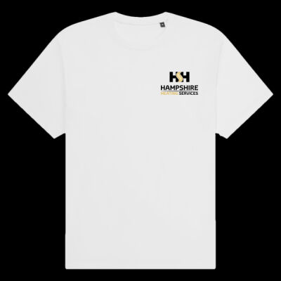Printed - Hampshire Heating Services - Left Chest - Organic Heavy T-Shirt Thumbnail