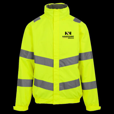 Printed - Hampshire Heating Services - Left Chest - Hi-Vis Pro Contract Dover Jacket (Class 3) Thumbnail