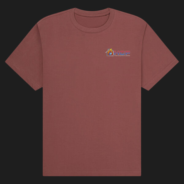Printed Home Counties Plumbing Left Chest - Organic Heavy T-Shirt Thumbnail