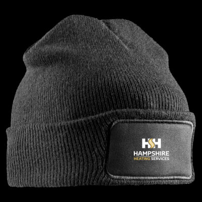 Printed - Hampshire Heating Services - Left Chest - Double Knit Printers Beanie Thumbnail