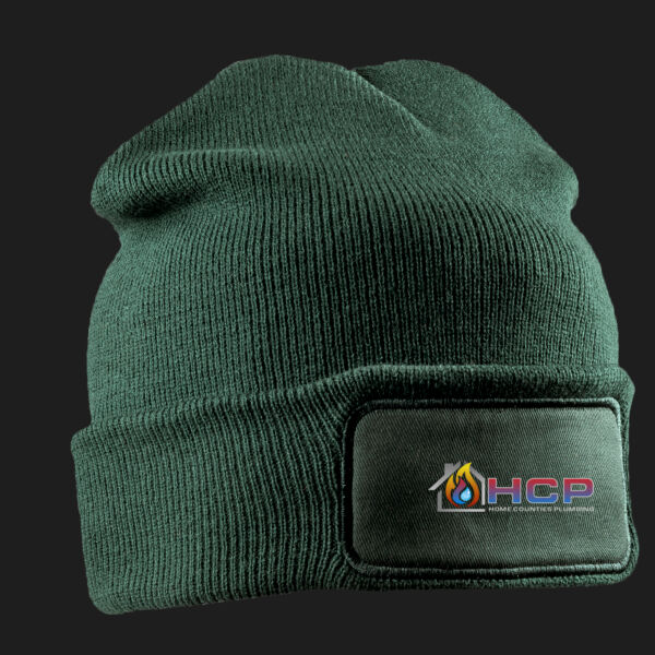 Printed Home Counties Plumbing Left Chest - Double Knit Printers Beanie Thumbnail