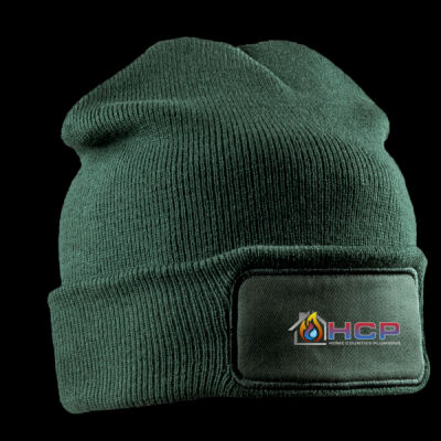 Printed Home Counties Plumbing Left Chest - Double Knit Printers Beanie Thumbnail