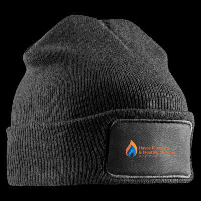 Printed - Hayes Plumbing - Left Chest - Double Knit Printers Beanie Thumbnail