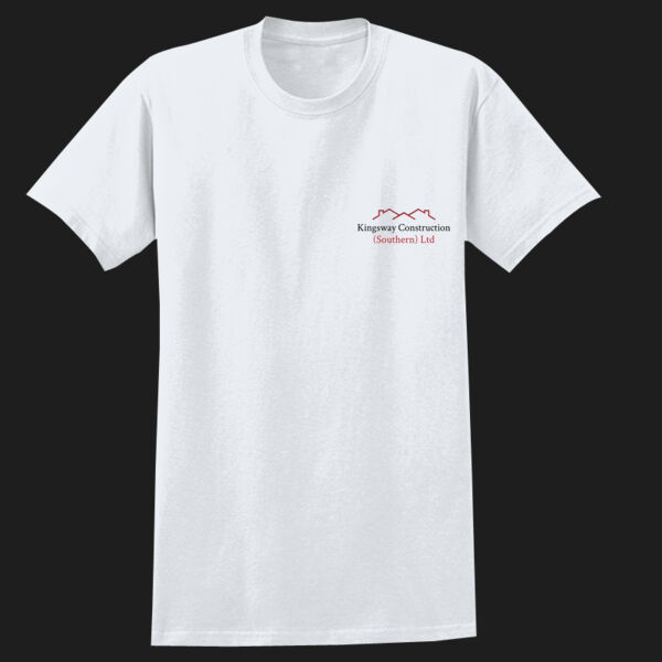 printed - Kingsway Construction - Left Chest - Heavy Cotton™ Adult T-Shirt Thumbnail