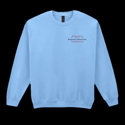 printed - Kingsway Construction - Left Chest - Heavy Blend™ Adult Crewneck Sweatshirt Thumbnail