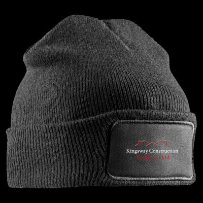 printed - Kingsway Construction - Left Chest - Double Knit Printers Beanie Thumbnail
