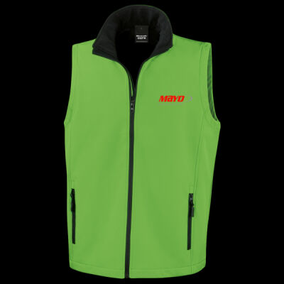 Printed - Mayo Electrical - Left Cheft - Men's Printable Softshell Bodywarmer with Recycled Fleece Inner Thumbnail