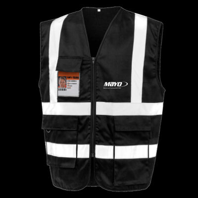 Printed - Mayo Electrical - Left Cheft - Heavy Duty Polycotton Security Vest Thumbnail