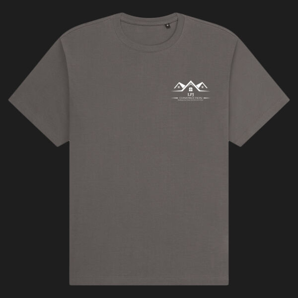 Printed - LPJ Construction - Left Chest - Organic Heavy T-Shirt Thumbnail