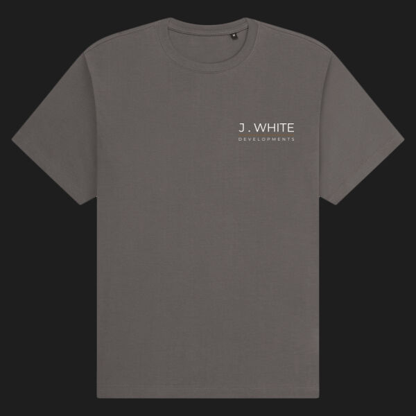 Printed - J.White Developments - Left Cheft - Organic Heavy T-Shirt Thumbnail