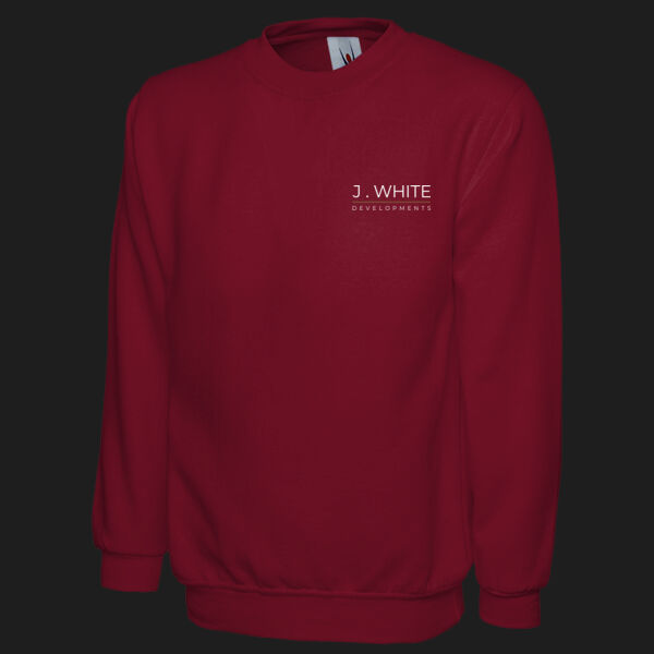Printed - J.White Developments - Left Cheft - Classic Sweatshirt Thumbnail