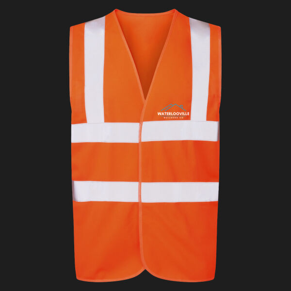 Printed - Waterlooville - Left Chest - UCC 4-Band Safety Waistcoat Thumbnail