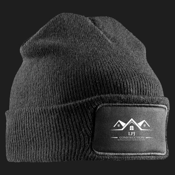 Printed - LPJ Construction - Left Chest - Double Knit Printers Beanie Thumbnail
