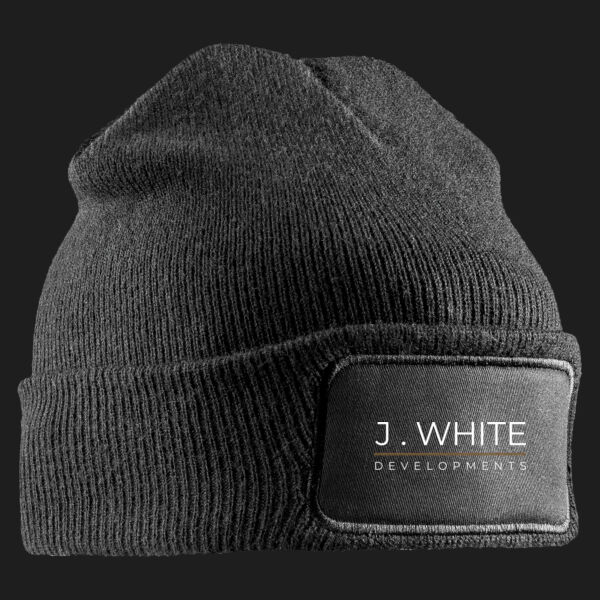 Printed - J.White Developments - Left Cheft - Double Knit Printers Beanie Thumbnail