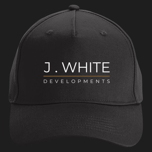 Printed - J.White Developments - Left Cheft - Organic Cotton 5 Panel Cap Thumbnail