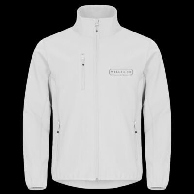 Printed Wills & Co Carpentry and Joinery Left Chest - Classic Softshell Jacket Thumbnail