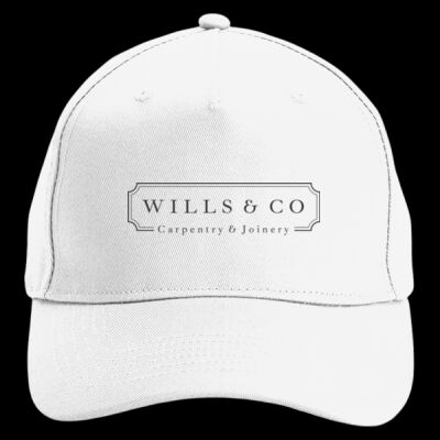 Printed Wills & Co Carpentry and Joinery Left Chest - Organic Cotton 5 Panel Cap Thumbnail