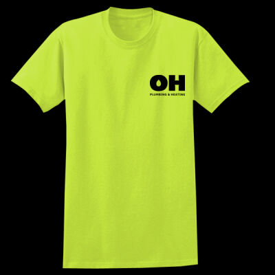 Printed OH Plumbing and Heating Left Chest - Heavy Cotton™ Adult T-Shirt Thumbnail