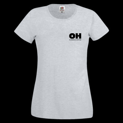Printed OH Plumbing and Heating Left Chest - Ladies' Original T Thumbnail