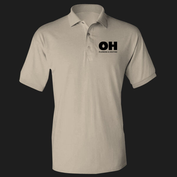 Printed OH Plumbing and Heating Left Chest - DryBlend® Adult Jersey Polo Thumbnail
