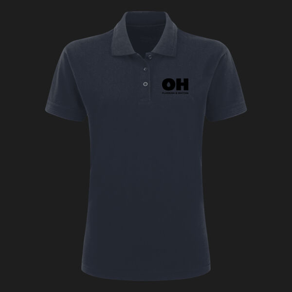 Printed OH Plumbing and Heating Left Chest - UCC Ladies' Classic Polo Thumbnail