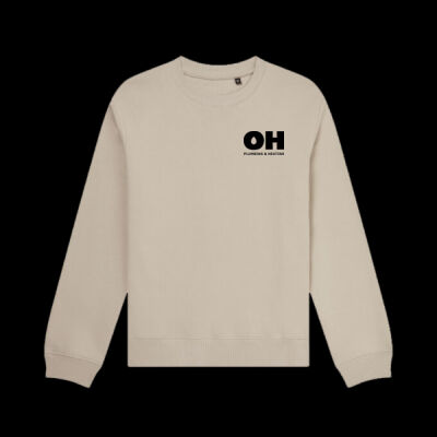 Printed OH Plumbing and Heating Left Chest - Organic Sweatshirt Thumbnail
