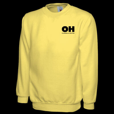 Printed OH Plumbing and Heating Left Chest - Classic Sweatshirt Thumbnail