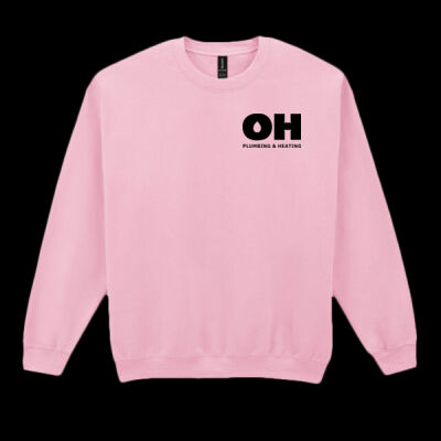 Printed OH Plumbing and Heating Left Chest - Heavy Blend™ Adult Crewneck Sweatshirt Thumbnail