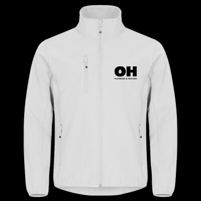 Printed OH Plumbing and Heating Left Chest - Classic Softshell Jacket Thumbnail