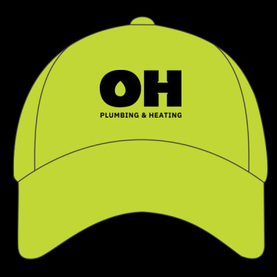 Printed OH Plumbing and Heating Left Chest - Houston 5-Panel Printers Cap Thumbnail