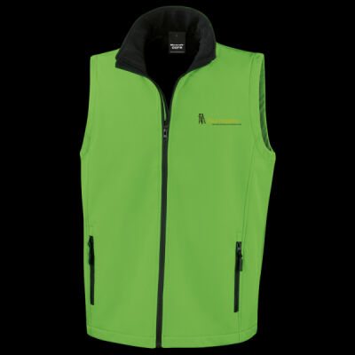 Printed Paul Hopkins Decorating Services Left Chest - Men's Printable Softshell Bodywarmer with Recycled Fleece Inner Thumbnail