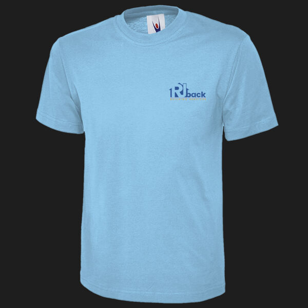Printed - RJ back Building   - Left Chest - Olympic T-shirt Thumbnail