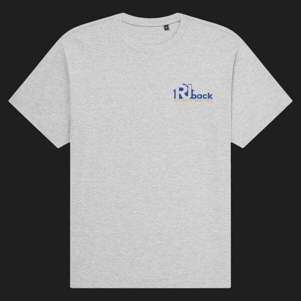 Printed - RJ back Building   - Left Chest - Organic Heavy T-Shirt Thumbnail