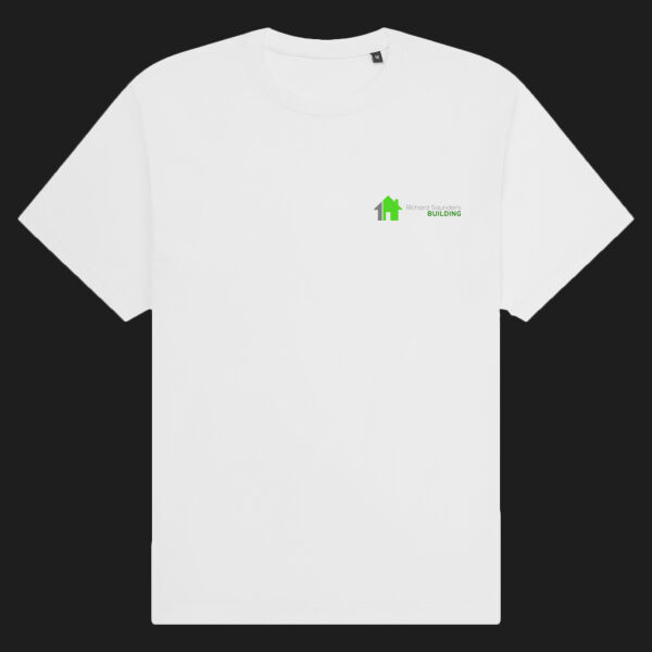 Printed - Richard Saunders Building   - Left Chest - Organic Heavy T-Shirt Thumbnail