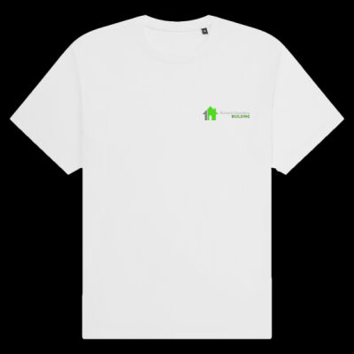 Printed - Richard Saunders Building   - Left Chest - Organic Heavy T-Shirt Thumbnail