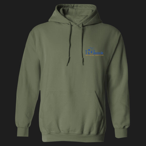 Printed - RJ back Building   - Left Chest - Heavy Blend™ Adult Hooded Sweatshirt Thumbnail