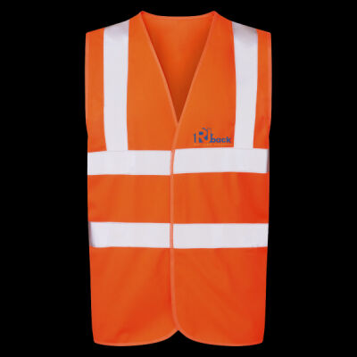 Printed - RJ back Building   - Left Chest - UCC 4-Band Safety Waistcoat Thumbnail