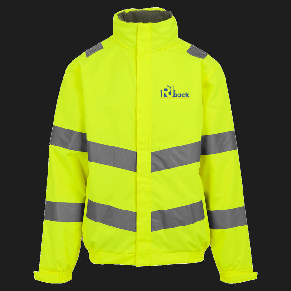 Printed - RJ back Building   - Left Chest - Hi-Vis Pro Contract Dover Jacket (Class 3) Thumbnail