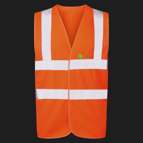 Printed - Richard Saunders Building   - Left Chest - UCC 4-Band Safety Waistcoat Thumbnail