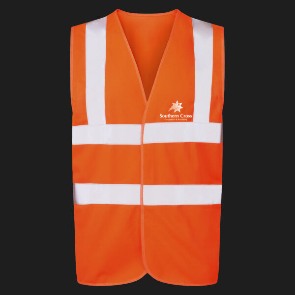 Printed - Southern Cross   - Left Chest - UCC 4-Band Safety Waistcoat Thumbnail