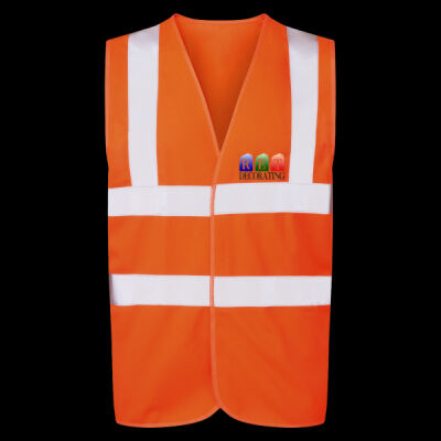 Printed - RET Decorating - Left Chest - UCC 4-Band Safety Waistcoat Thumbnail