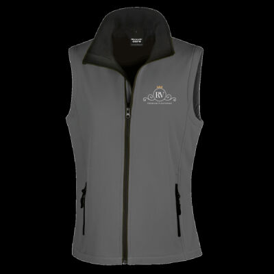 printed - RV premium - Left Cheft - Ladies' Printable Softshell Bodywarmer with Recycled Fleece Inner Thumbnail