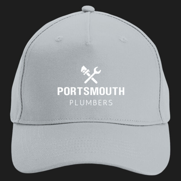 Printed - Portsmouth - Left Chest - Organic Cotton 5 Panel Cap Thumbnail