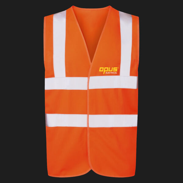 Printed - Opus Electrical - Left Chest - UCC 4-Band Safety Waistcoat Thumbnail