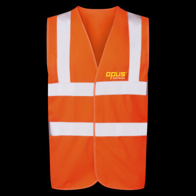 Printed - Opus Electrical - Left Chest - UCC 4-Band Safety Waistcoat Thumbnail