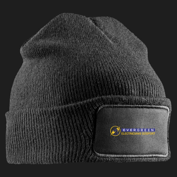 Printed - Evergreen Electricians - Left Chest - Double Knit Printers Beanie Thumbnail