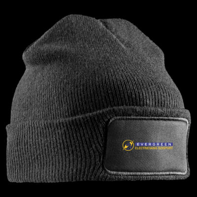 Printed - Evergreen Electricians - Left Chest - Double Knit Printers Beanie Thumbnail